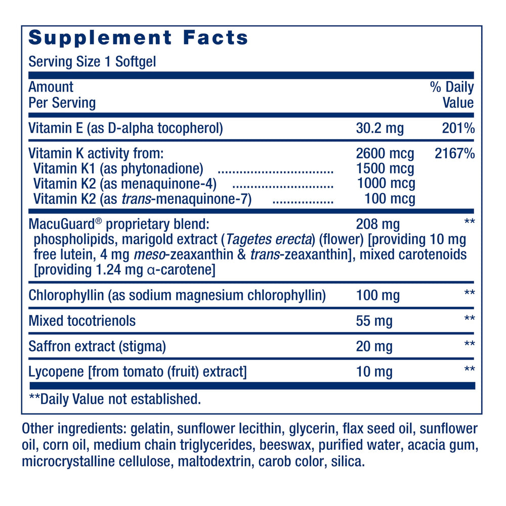 Life Extension Vitamin K Complex softgels promoting bone and arterial calcium balance