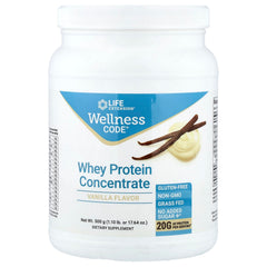 Life Extension Wellness Code Whey Protein Vanilla tub for muscle support and immune health
