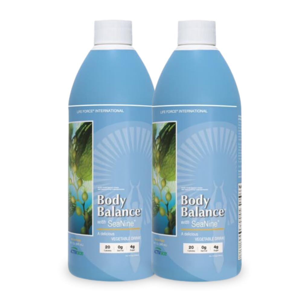 Life Force Body Balance bottle with sea vegetables for daily nutrient support.