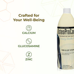 A glass of Life Force OsteoProCare Bone Juice ready for daily routine.