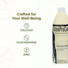 Life Force OsteoProCare Bone Juice packaging shot emphasizing design.
