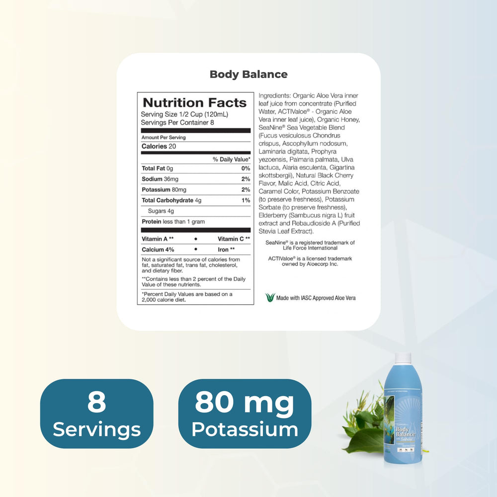 Life Force Sea Nine blend bowl features sea vegetables in a colorful, nutrient-dense mix.