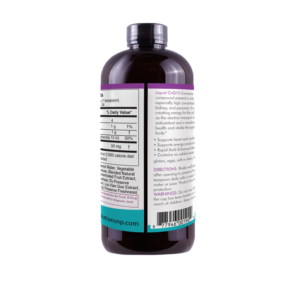 Life Solutions CoQ10 dropper cap—precise daily dosing.