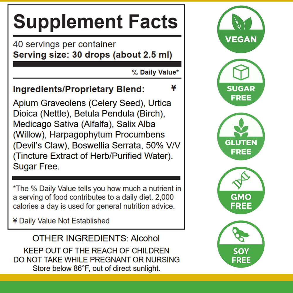 Life Tones Uric Acid Support liquid drops close-up highlighting high absorption.