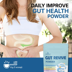 Lifebooil Leaky Gut Powder with Inulin bottle nourishes beneficial gut flora.