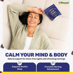 Life Cykel PM Rest & Sleep ashwagandha visuals support daily balance.