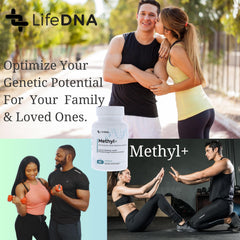 LIFEDNA Methyl + Methylfolate ingredients panel close-up