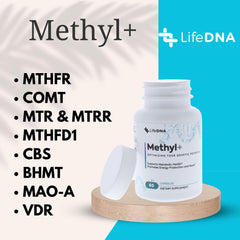 LIFEDNA Methyl + Methylfolate label shot communicates active 5-MTHF content