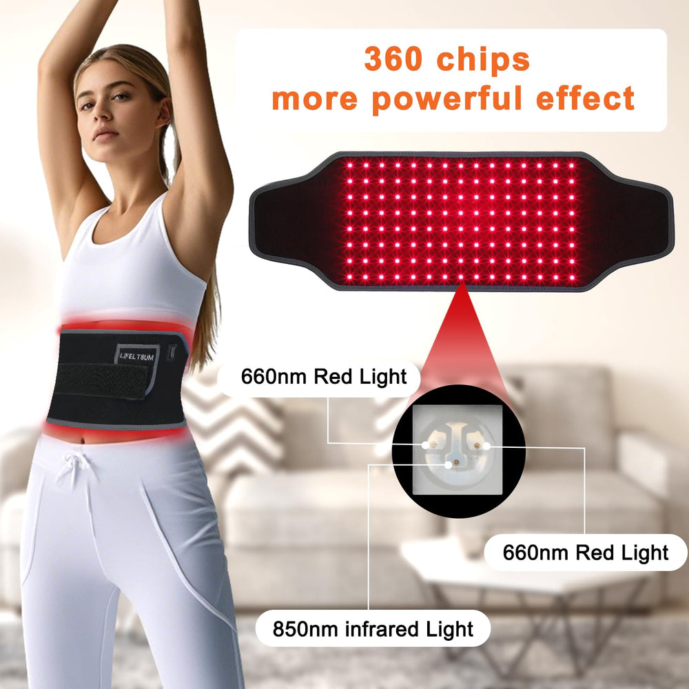 Pulse mode activation showing dynamic light delivery with lifelt8um belt.