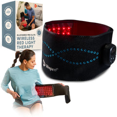 LifePro Allevared Belt front view for targeted red light therapy supporting daily comfort
