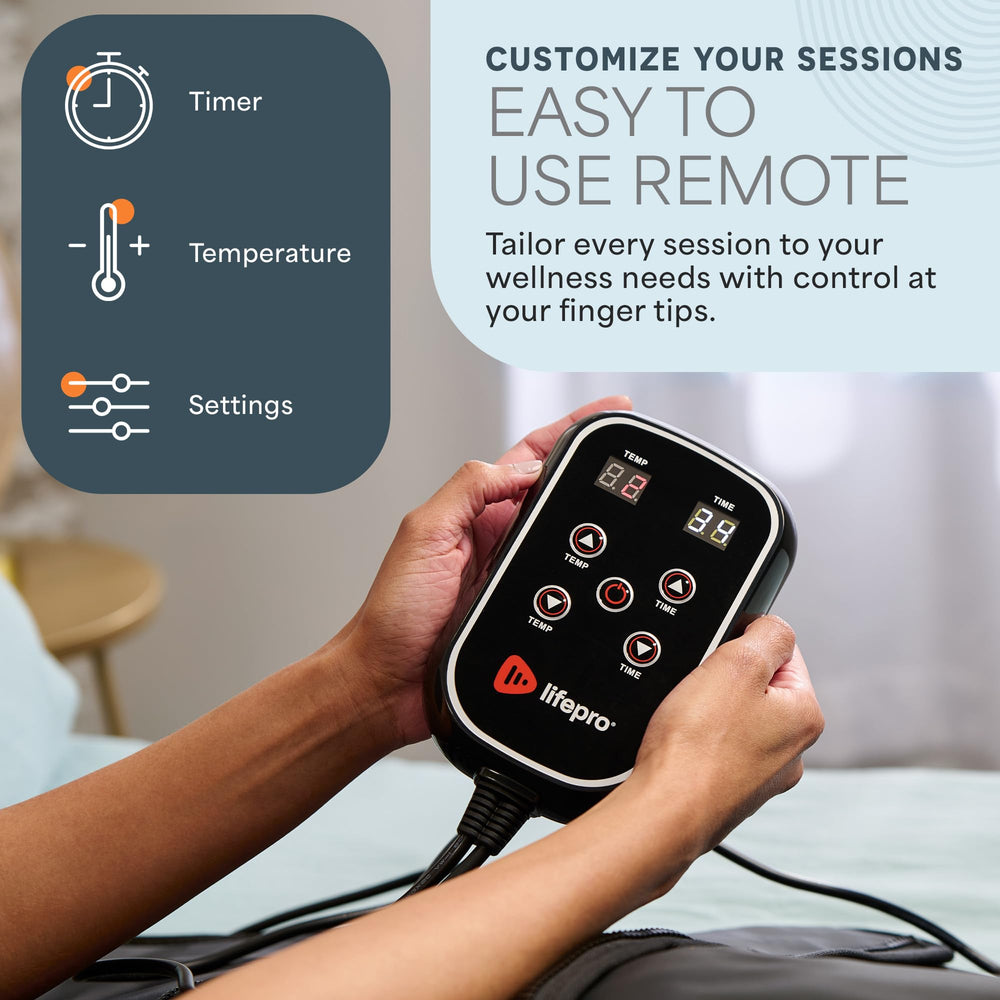 LifePro built-in infrared heating pads provide targeted warmth