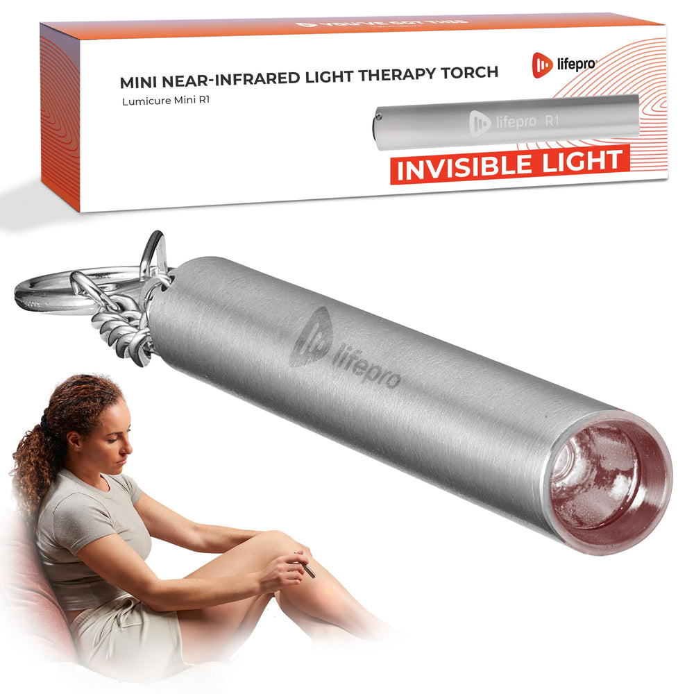 LifePro Lumicure Mini front view for targeted infrared therapy at home.