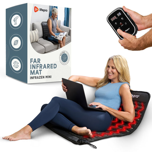 LifePro portable infrared heating mat setup for at home relief and relaxation