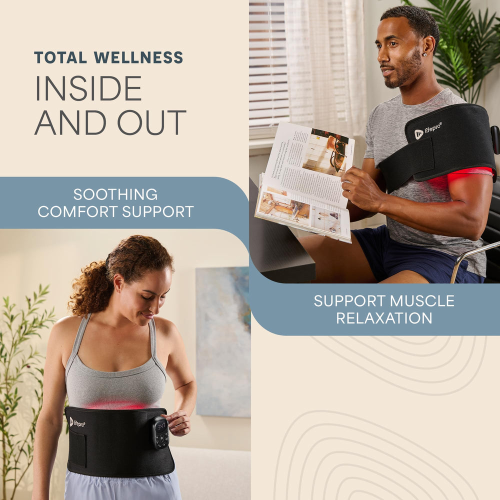 LifePro Velcro extender covers lower back and waist area for flexible coverage.