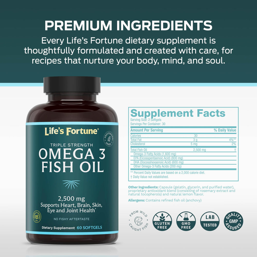 Life's Fortune EPA and DHA support brain health and focus