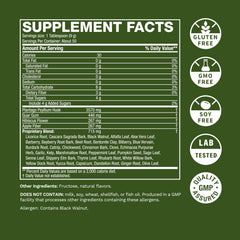 Life's Fortune Herbal Fiber Powder served with yogurt or smoothies.