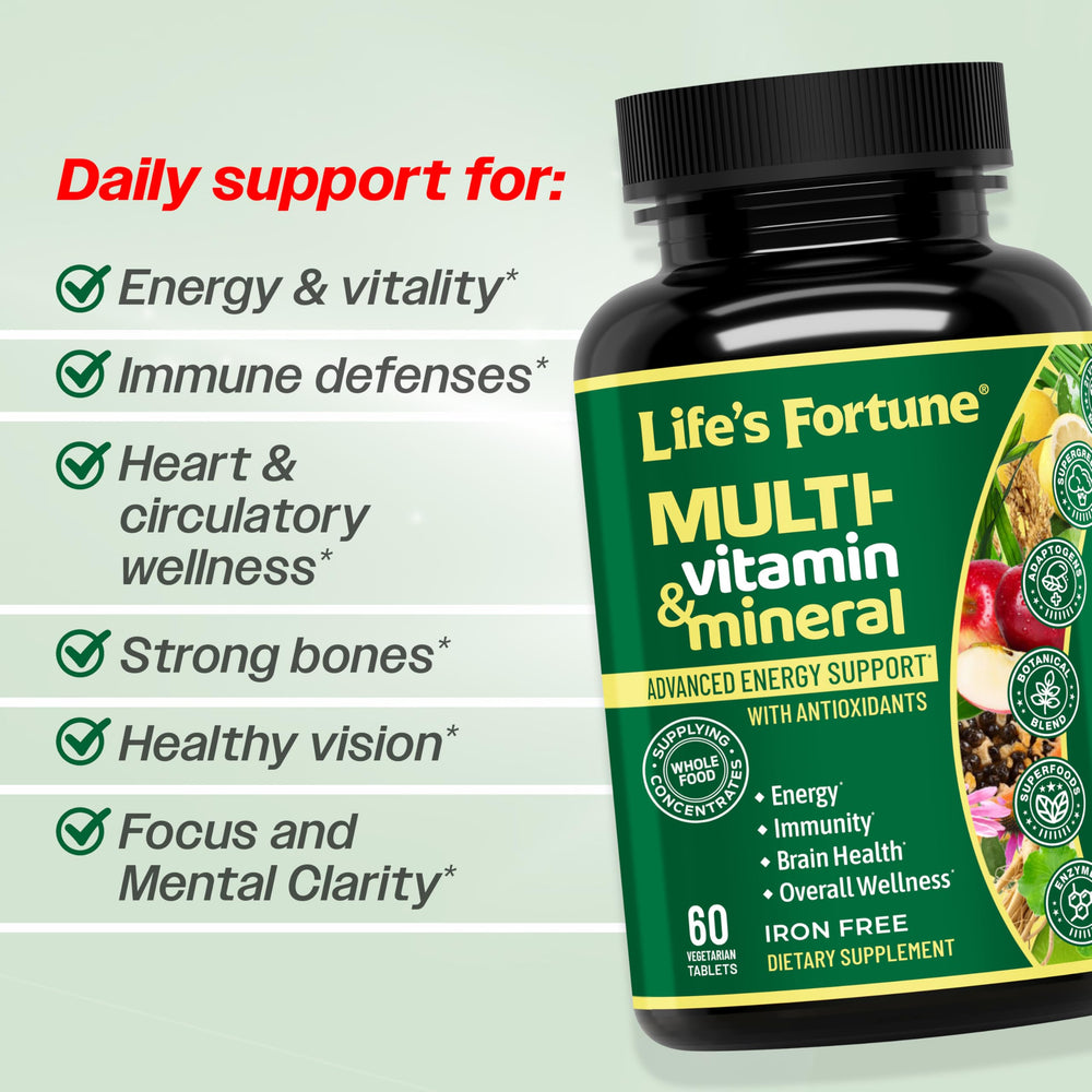Life's Fortune multivitamin pour capsules for easy daily dosing