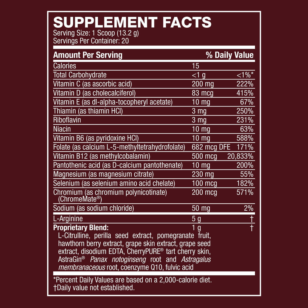 Life's Fortune pomegranate extract close-up showcases antioxidants for sustained endurance.