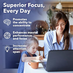 Close-up of LifeSeasons Focus-R capsules suggesting quick focus