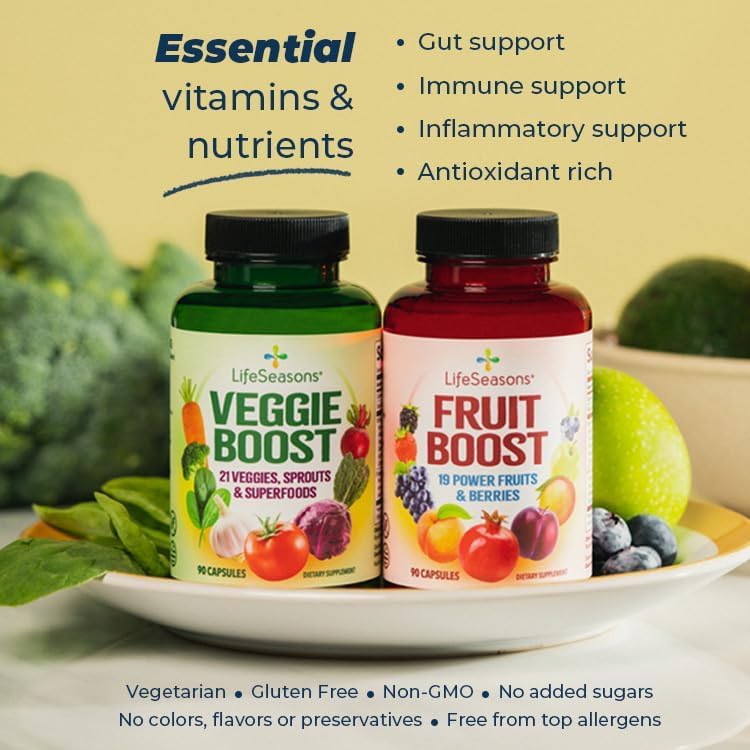 LifeSeasons Fruits and Veggies bottle pour demonstrates easy daily use