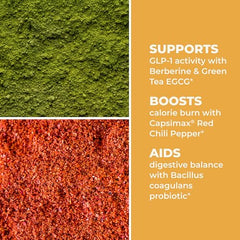 LifeSeasons GLP-1 Support with berberine emphasizes metabolism-supporting ingredients.