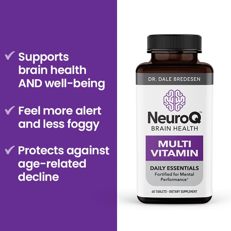 Vegan and gluten-free NeuroQ formula shown on label