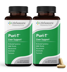 LifeSeasons Puri-T bottle front for daily liver support