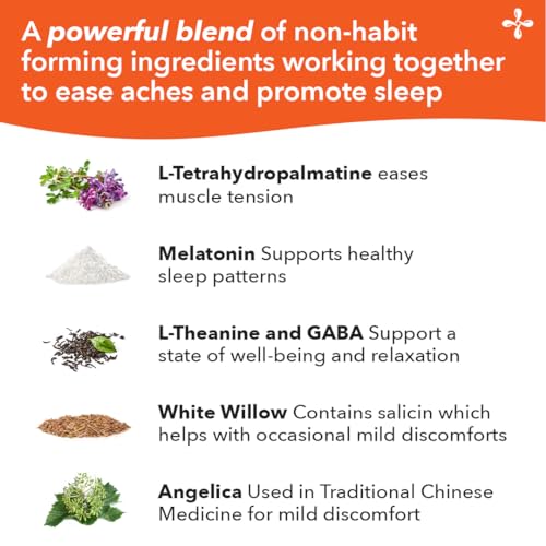 LifeSeasons Relieve-R PM label front, clear messaging on non habit-forming sleep aid.