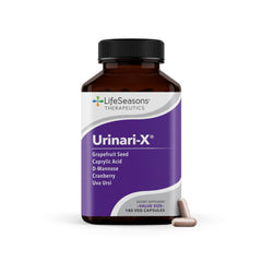 LifeSeasons Urinari-X bottle front view offering daily urinary support.