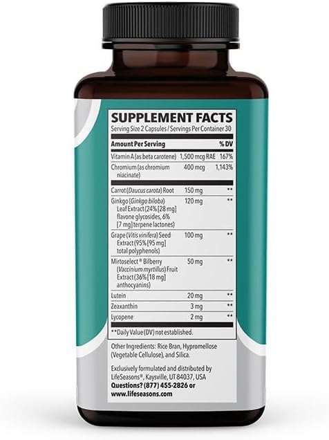 LifeSeasons Visibili-T capsules close-up for easy daily dosing