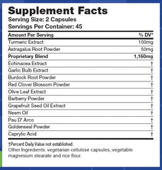LifeSource Vitamins Anti-B capsules closeup highlights natural ingredients for lung wellness.