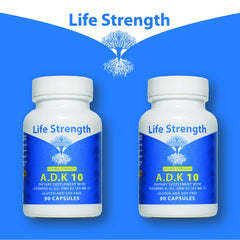 LifeStrength ADK 10 daily use scene illustrating simple vitamin routine