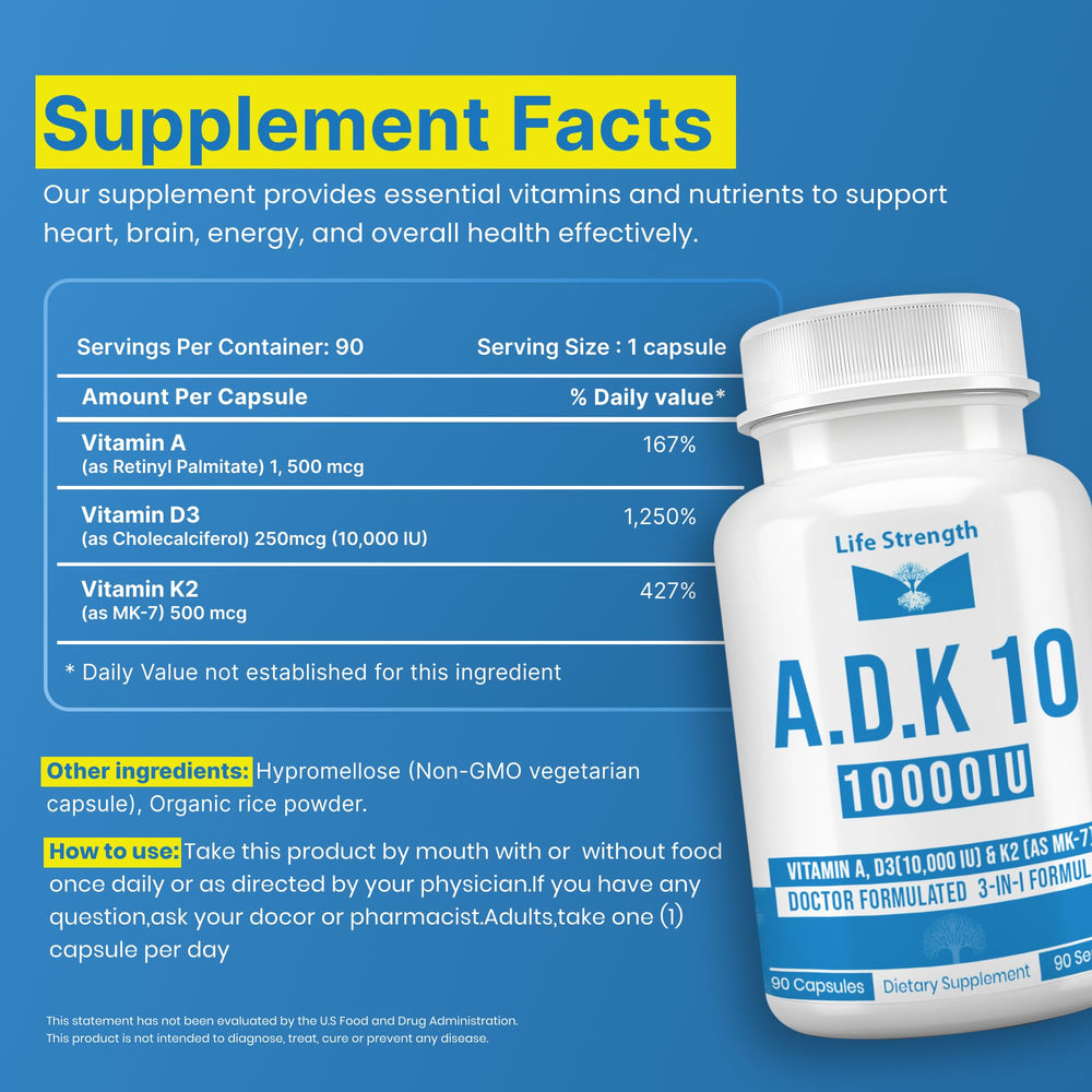 LifeStrength ADK supplement pack 2 on counter for daily immune support