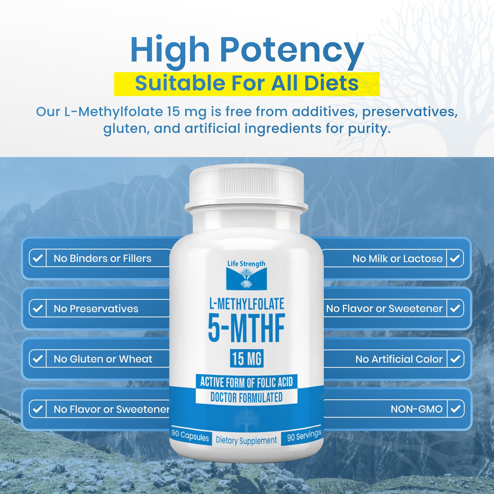 LifeStrength bottle with glass of water illustrating convenient daily use.