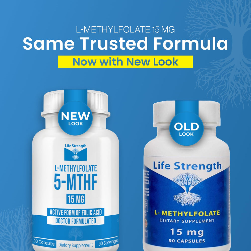 LifeStrength label closeup highlighting 15 mg potency and vegan formulation.