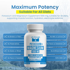 LifeStrength magnesium glycinate and citrate visual indicating gentle mineral support.