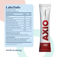 LifeVantage AXIO packet mixing in water for quick on-the-go energy