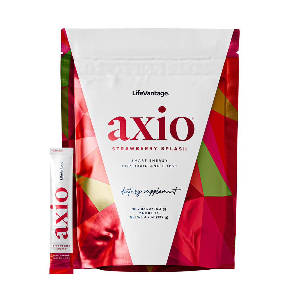 LifeVantage AXIO regular energy drink powder packets for on-the-go focus