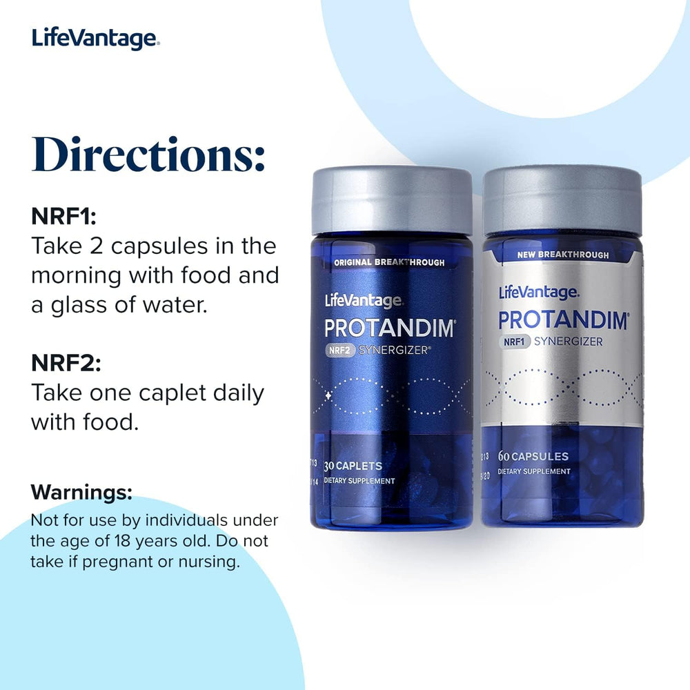 LifeVantage Protandim bottle with clean-label vegan, gluten-free promise