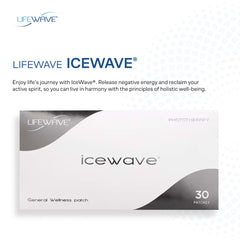 Tan IceWave patch highlighting skin-friendly design for on-body use