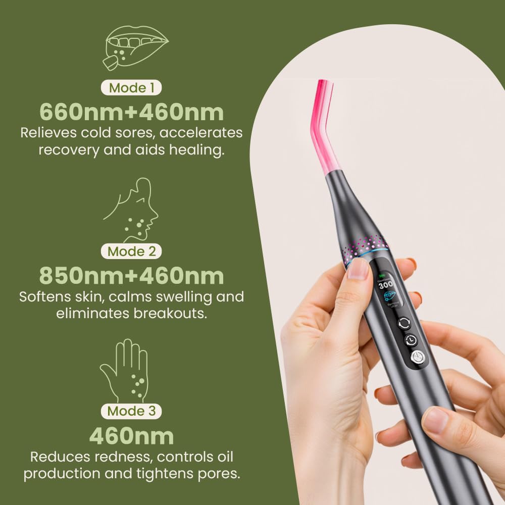 LifeZoom red-blue-infrared spectrum wand highlights skin benefits with targeted therapy