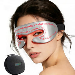 LifeZoom red light eye mask front view with 660nm LEDs for targeted eye-area therapy.