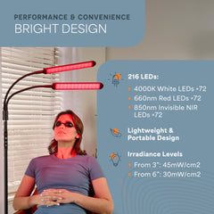 LifePro Lumaglow 360-gooseneck offers flexible positioning for comfort