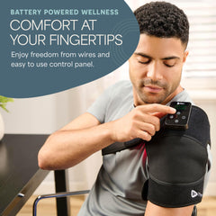 LifePro portable foldable knee wrap stored in its bag for travel.