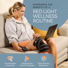 LifePro red light knee brace side view showing compact design