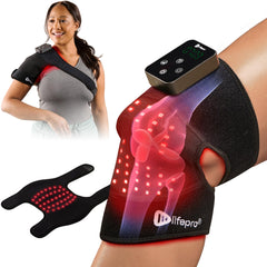 LifePro red light therapy knee brace worn on the knee delivering targeted joint comfort.