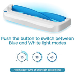 Light Therapy Glasses eye-safe blue light with IEC certification.