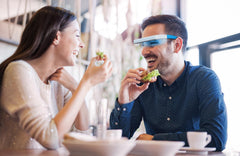 Light Therapy Glasses gradual brightness start-up for comfortable adaptation.