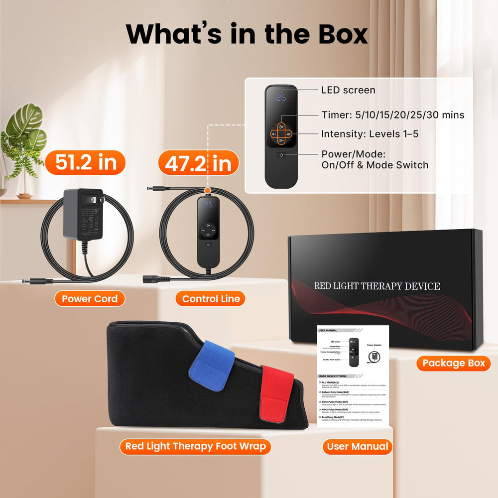 Lightium foot wrap offers 12-2x6-5 inch coverage for versatility.