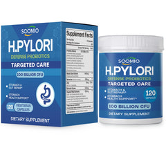 LIISKYY H.Pylori Support Probiotic bottle front promotes gut balance